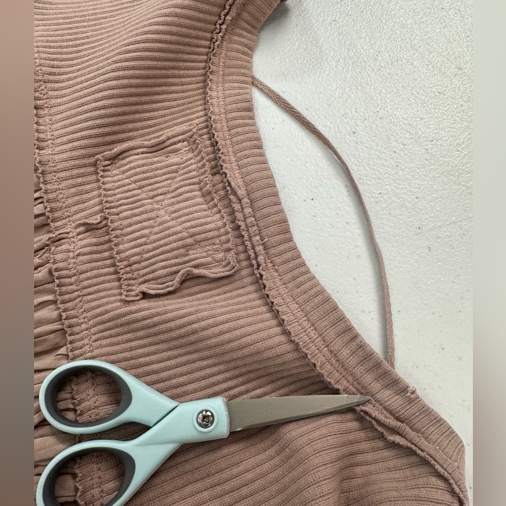 We The Free People Lyrical Tunic Button Front Blouse Flowy Soft Boho Indie Top M - Picture 11 of 11